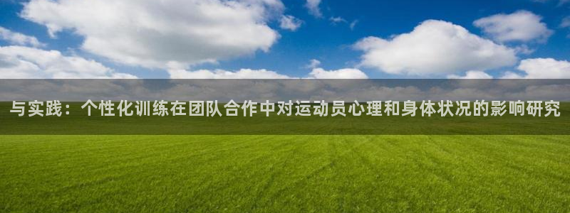 vsport体育在线官网：与实践：个性化训练在团队合作中对运
